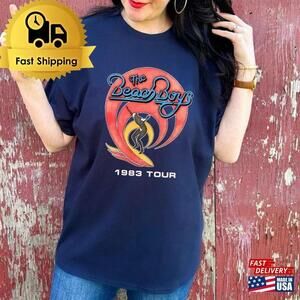 The Beach Boyband 1983 Unisex Tee Shirts Music Tour Rock Band Shirt